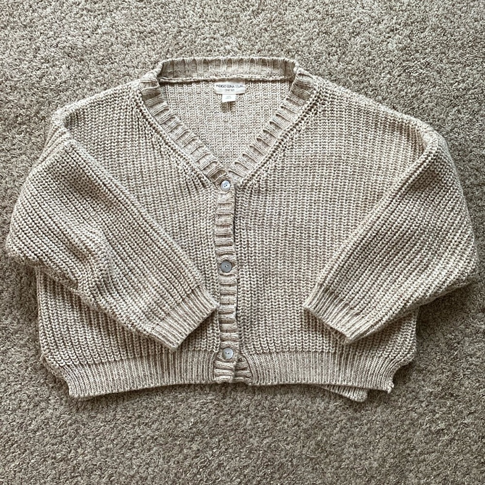 Indigo Luna Helga Cardigan in Oat